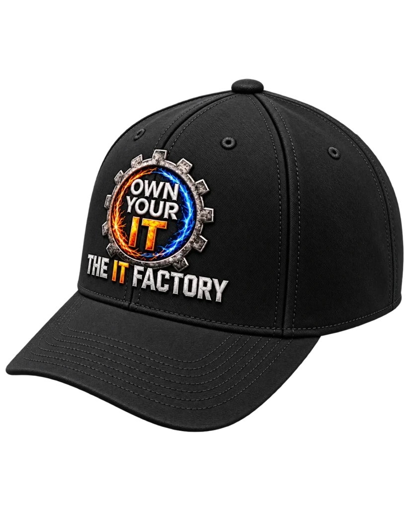 IT Factory Hat, from the side