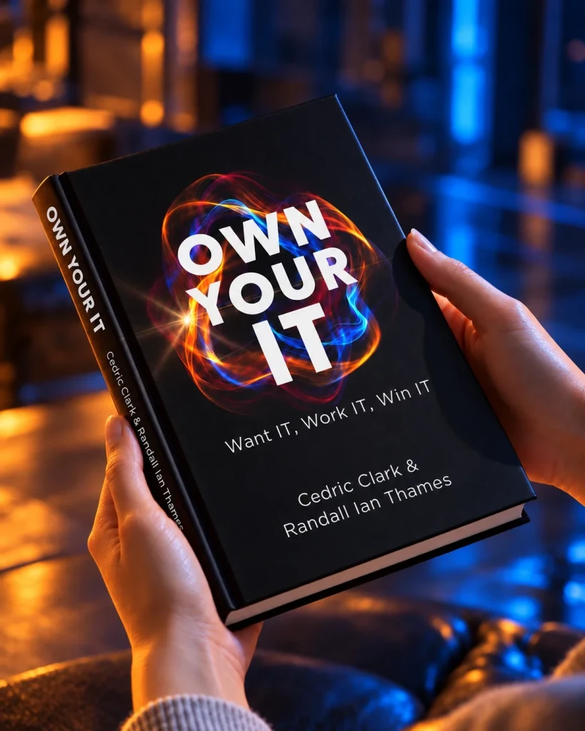 A reader holding a copy of Own Your IT