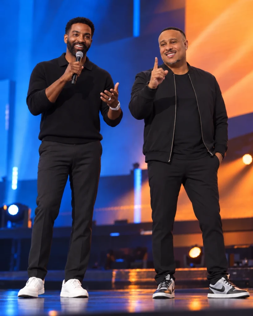 Cedric Clark and Randall Thames on stage